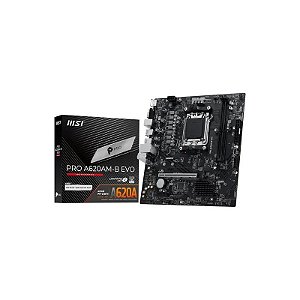 Placa-mãe MSI Pro A620A-M-B Evo DDR5 Soquete AM5 Chipset A620A Micro ATX