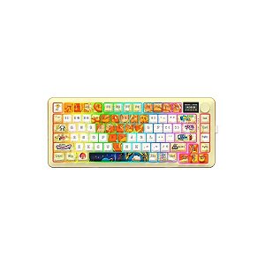 Teclado Gamer Flekact Pro K708GF RGB Sem Fio Multicolorido