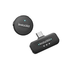 Microfone INSTA360 Mic Air (1 TX + 1 RX) Cinza