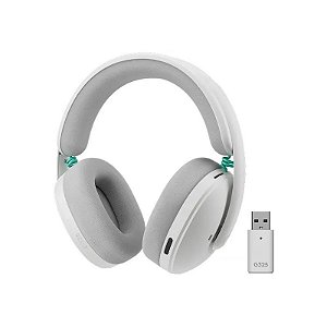 Headset Gamer Sem Fio Logitech G325 com USB para PC/PS5/Nintendo Switch - Branco/Cinza