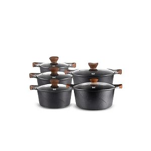 Kit de Panelas Raf R.80003 Black 05 Peças