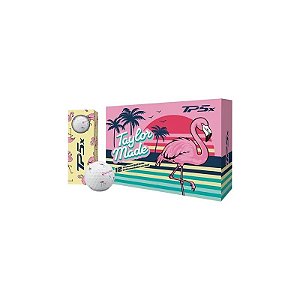 Jogo de Bolas de Golfe Taylormade M1053501 TP5X Flamingo 12 Unidades