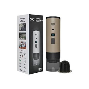 Cafeteira Portátil Dub DBCM 3 em 1 USB-C Dourada