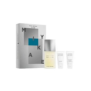 Conjunto Issey Miyake L'Eau D'Issey 125ml + Gel Pós-Barba + Gel de Banho 50ml