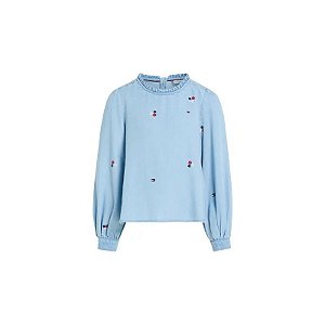 Blusa Manga Longa Infantil Menina Tommy Hilfiger KG0KG08047 1A7