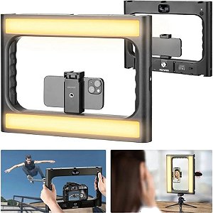 Suporte LED para Smartphone Neewer Video Rig com Kit de Iluminação Bi-Color - A111 II