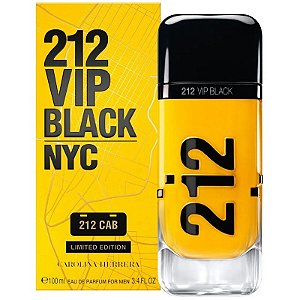 Perfume Carolina Herrera 212 Vip Black 212 Cab Edição Limitada EDP 100mL - Masculino
