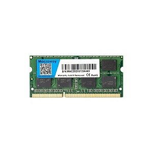 Memória para Notebook Macroway, DDR4 16GB (1x16GB), 3200MHz, SO-DIMM, Verde