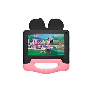 Tablet Multilaser NB628 Minnie 64GB/ 4GB/ Android 13/ 7" Wi-Fi/ Preto/ Rosa