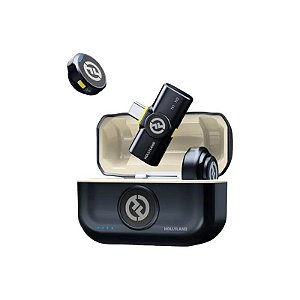 Microfone Lapela Hollyland Lark M2 USB-C Sem Fio - Preto
