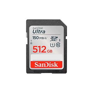 Cartão de Memória Sandisk Ultra SDSDUNC-512G-GN6IN - 512GB - SD - 150MB/s