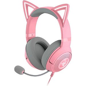 Headset Gamer com Fio Razer Kraken Kitty V2 Edição Quartzo RZ04-04730200-R3U1