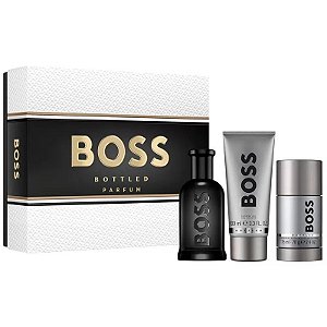 Kit Perfume Hugo Boss Bottled Parfum 100mL + Desodorante 70g + Shower Gel 100mL