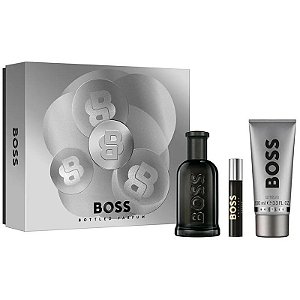 Kit Perfume Hugo Boss Bottled Parfum 100ml + 10ml + Gel de Banho 100ml - Masculino