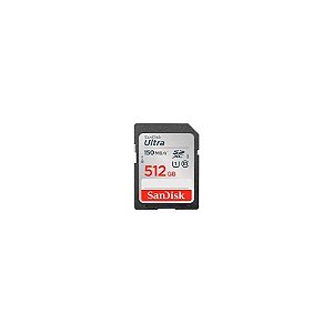 Cartão de Memória SD Sandisk Ultra 512GB Classe 10 U1 FHD - SDSDUNC-512G-GN6IN