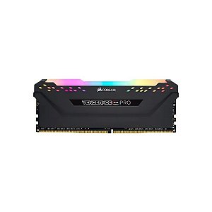Memória RAM DDR4 Corsair 3200 MHz 8 GB Vengeance RGB Pro (1x8) - Preto (CMW8GX4M1E3200C16)