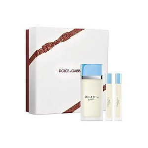 Kit Perfume Dolce&Gabbana Light Blue Eau de Toilette 100ml + 2 Miniaturas 10ml - Feminino