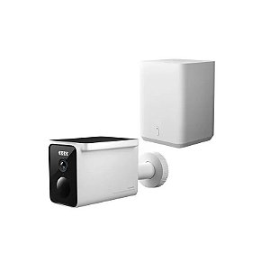 Kit Câmera IP Xiaomi Solar Outdoor BW400 Pro - Branco/Preto