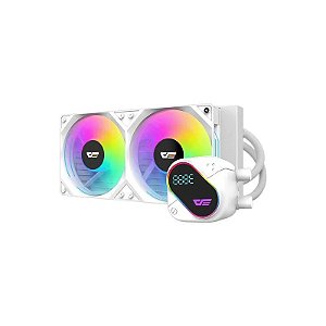 Cooler de Água para Processador Darkflash Explore DE240 Argb Display Ips 2.88" - Branco