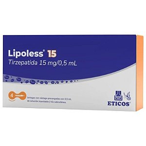 Kit Lipoless 15 Tirzepatida 15mg/0,5mL (4 Seringas pré-carregadas)