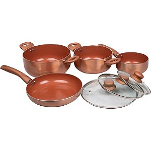 Jogo de Utensílios de Cozinha Doral Kitchen Montecarlo - Cobre (7 peças)