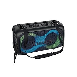 Caixa de Som Aiwa AWPOH35PLUS 2 de 6.5" 600 Watts P.M.P.O com Bluetooth/USB/FM - Preta