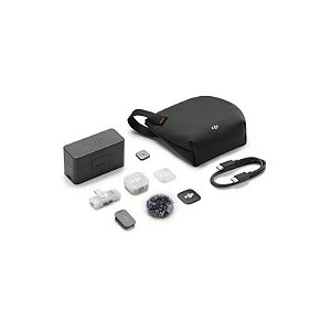 Microfone Sem Fio Dji Mic Mini 2 (1 TX + 1 RX Móvel + Estojo de Carregamento)
