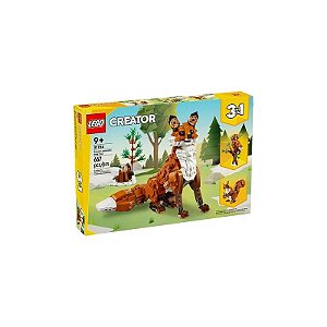 Brinquedo de Construção Lego Creator Animais da Floresta Raposa Vermelha 3 Em 1 31154 667 Peças
