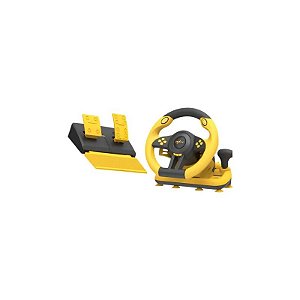 Volante Simulador PXN V3 Pro Com Pedal Amarelo Preto