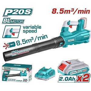 Soprador Sem Fio - Total TABLI204282 20V (x2 baterias)