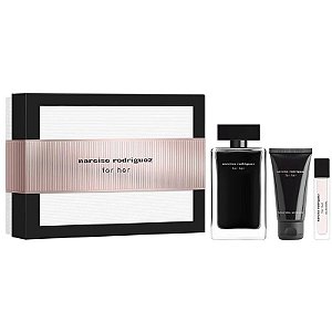 Kit Perfume Narciso Rodriguez For Her Eau De Toilette 100mL + 10mL + Loção Corporal 50mL