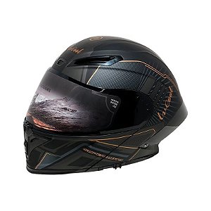 Capacete para Moto LV Cool Helmets P8 - Tamanho L (59-60) Dourado Fluente
