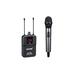 Microfone Sem Fio de Mão Acemic DV20 Wireless