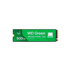 SSD M.2 500GB WD Green SN3000 Nvme WDS500G4G0E 5000/4100 MB/s GEN4
