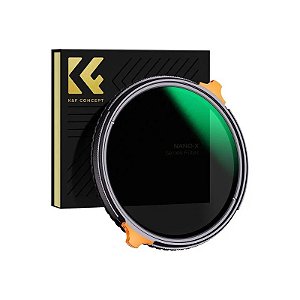 Filtro de Lente K&F Série Nano-X ND4-ND64 + ND Variável 77 MM (KF01.1917)