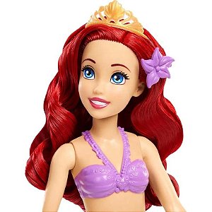 Boneca Ariel Água e Areia Disney Princess Mattel - HWB39 (10 Peças)