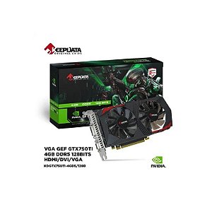 Placa de Vídeo Keepdata Geforce GTX750TI, 4GB GDDR5, 128 BITS, 1xDVI 1xHDMI 1xVGA, KDGTX750TI-4GD5