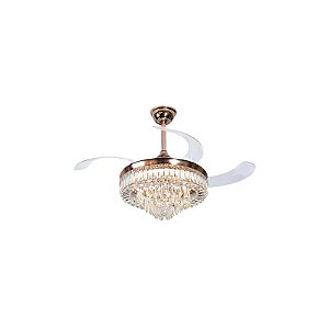 Ventilador de Teto Satellite A-FAN004 - 90W - com Luminária - 220V - Dourado