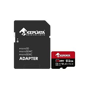 Cartão de Memória Micro SD Keepdata Rush KDMSDCV3A2/512 de 512GB