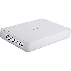 Gravador NVR Hikvision CCTV DS-7108NI-Q1/8P com 8 Canais IP até 1080P (caixa feia)