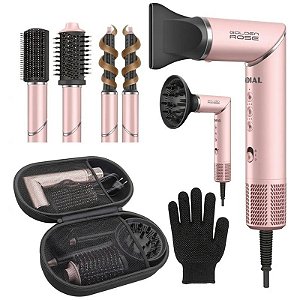 Secador de Cabelo Mondial SM-01-BLDC-GR Multifuncional 5 em 1 1500W 220V/60Hz Golden Rose