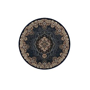 Tapete Turco Redondo Turquesa Azul 150 X 150 CM