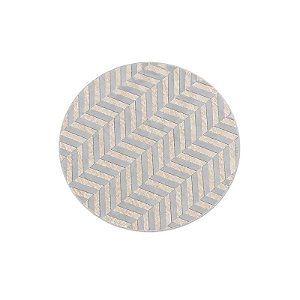 Tapete Borego Redondo Turco de Seda Chevron 150 X 150 CM