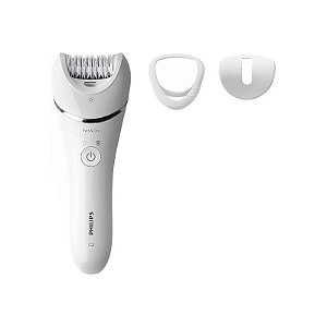 Depiladora Philips Série 8000 BRE700/00 Seco e Molhado Recarregável – Branco