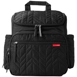 Mochila Maternal Skip Hop Forma 203100 Mochila Acolchoada para Fraldas Preta