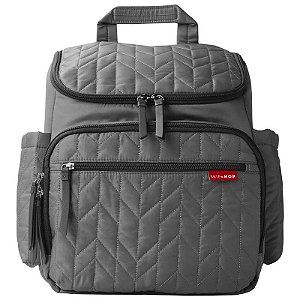 Mochila Maternal Skip Hop Forma 203107 Mochila para Fraldas Acolchoada Cinza