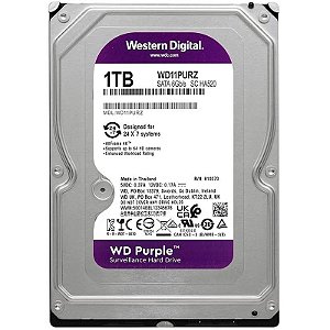 Disco Interno Western Digital WD Purple Surveillance 1TB SATA 6Gb/s - WD11PURZ