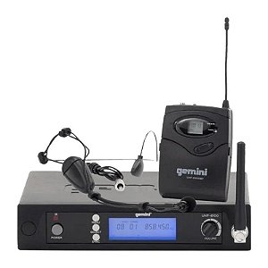 Microfone Sem Fio UHF Gemini UHF-6100HL-R2