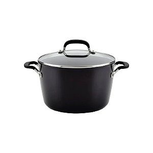 Panela Kitchenaid Antiaderente com Tampa 3 CAMADAS 8L Preto