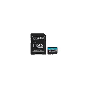 Cartão de Memória Micro SD Kingston Canvas Go Plus U3 C10 V30 A2 512GB - SDCG4/512GB